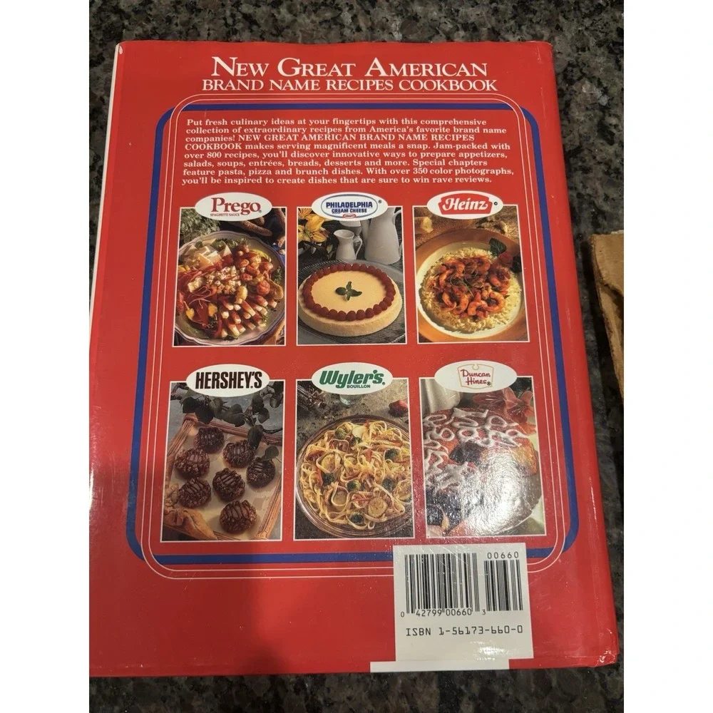 Great American Brand Name Recipe Cookbook‎ VTG 1988 Hardcover Book